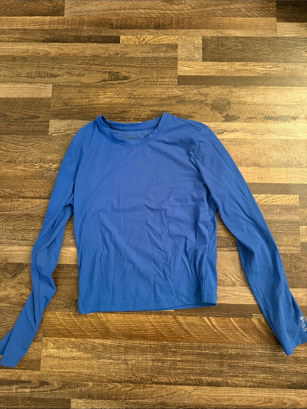 Figs Women's Long-Sleeve Ribbed Tee - Royal Blue